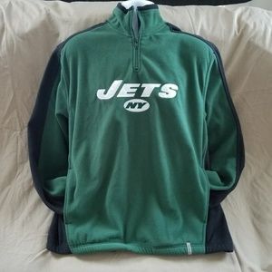 NFL Reebok NY Jets Fleece Pullover Team Jacket